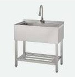 lot 11644 image: Trinity 36in NSF Stainless Steel Utility Sink
