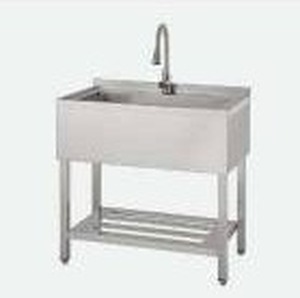 lot 11646 image: Trinity 36in NSF Stainless Steel Utility Sink
