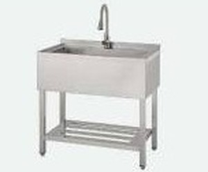 lot 11647 image: Trinity 36in NSF Stainless Steel Utility Sink