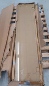 lot 11682 image: Glasswarehouse 78 x 17.5 Inch Glass Shower Panel (Glass Panel Only)