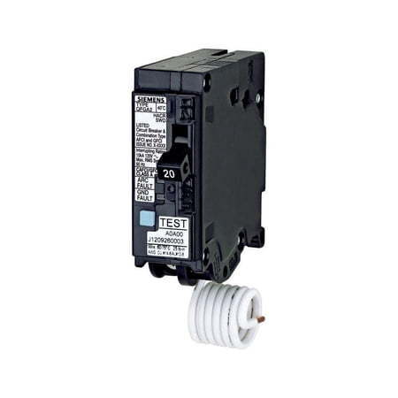 lot 6106 image: Siemens Q120DF Q120Df 20 Amps Dual Function 1 Circuit Breaker - Retail $740