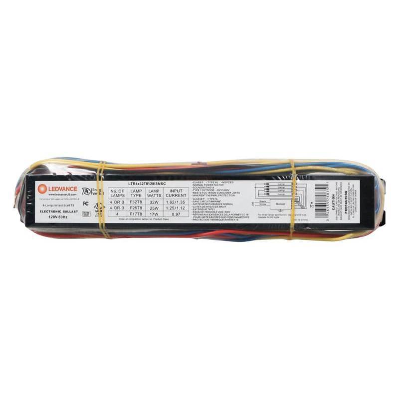 lot 6246 image: 32-Watt 120-Volt 4 Lamp T8 Instant Start High Efficiency Electronic Replacement Ballast - Retail $29