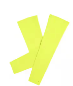 lot 6317 image: Unisex One Size Fits Most Hi Vis Yellow PolyesterSpandex Cooling Sun Arm Sleeves - Retail $0