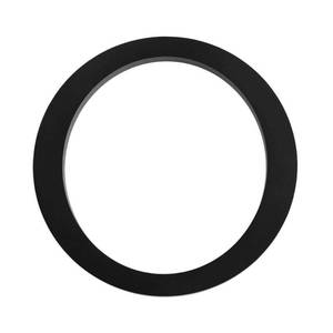 lot 6335 image: 6 in. Matte Black Aluminum Floating or Flat Modern House Number 0 - Retail $12