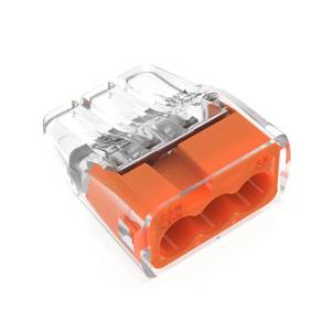 lot 6371 image: Ideal Industries 30-1033P Ideal 33 In-Sure 3-Port Connectors  Orange - Pack of 100 - Retail $52