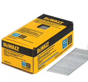 lot 6415 image: 2-12 in. x 15-Gauge Glue Bright Steel Angled Finish Nails (1,000 per Box) - Retail $0