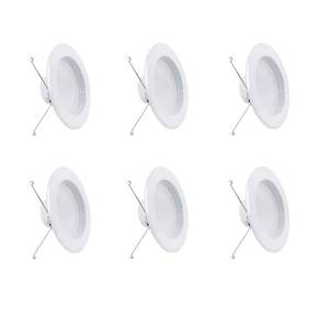 lot 6439 image: Feit White 56 in. W LED Recessed Downlight 75 W - Retail $58