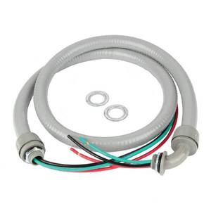 lot 6440 image: 12 in. x 4 ft. 103 Non-Metallic Flexible PVC Conduit AC Whip Cable - Retail $26