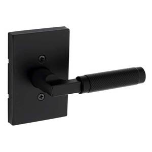 lot 6456 image: Prava Matte Black Half-Dummy Reversible Door Handle - Retail $33