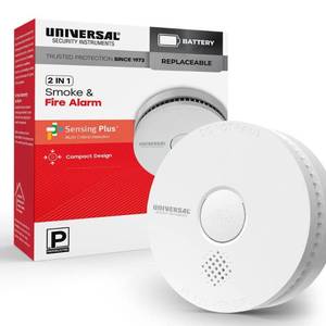 lot 6474 image: 9-Volt Battery Operated Smoke Detector with Photoelectric Sensor - Retail $18