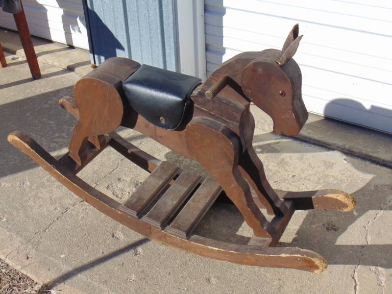 homemade rocking horse