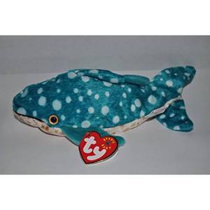 lot 6502 image: Ty Beanie Babies Poseidon the Whale Shark Plush 2001 - Retail $125