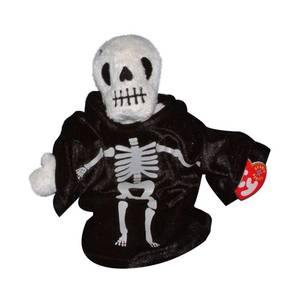 lot 6512 image: Ty Beanie Baby Creepers the Skeleton  Stuffed Animal  MWMT - Retail $68
