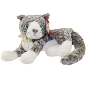 lot 6518 image: Ty Beanie Babies Purr the Cat Plush 2000 - Retail $60