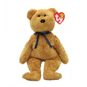 lot 6522 image: Ty Beanie Baby Fuzz the Bear  Stuffed Animal  MWMT - Retail $15,000