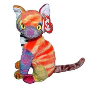 Ty Beanie Baby: Kaleidoscope the Cat | Stuffed Animal | MWMT - Retail: $31