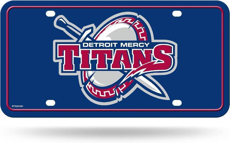 lot 66844 image: Rico Industries NCAA Detroit Mercy Titans Metal Auto Tag 6 x 12 - Great for TruckCarSUV