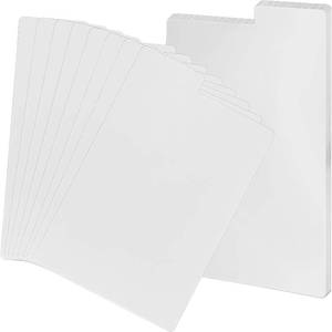lot 68076 image: 10 PCS Comic Book Divider, Library Dividers, Durable Archival Comic Book Dividers with Tab,Suitable Storage Box for Comic (White)