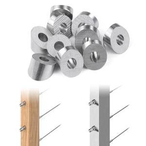 lot 68096 image: 14 - 30° Muzata 10 Pack Cable Railing Hardware Angle Washer for 25 -35  Stairs CR25