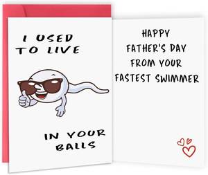 lot 68125 image: 8 x 5.3 inches Asmallgf First Fathers Day Card for New Dad, Fathers Day Gift