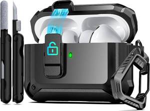 lot 68144 image: AirPods Pro 3 Case AirPods Pro 3 Case with Lock Magnetic Lid MagSafe, Black