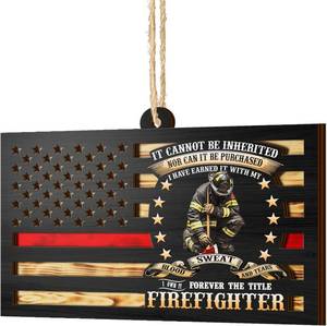 lot 68168 image: Firefighter Christmas Ornament 2025, Keepsake Gift for First Responders