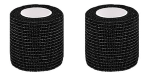 lot 59835 image: NEW 2 pack 15ft x 2in  Self Adhesive Bandage Wrap Black