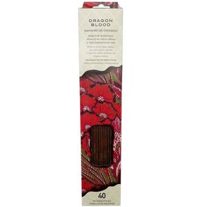 lot 5 image: NEW 40 Count DRAGON BLOOD Incense Sticks Relaxing Aromatherapy Burn Time 20 Min