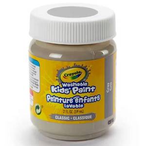 lot 135 image: NEW Crayola 2oz Washable Kids Paint Gray Non Toxic Arts Crafts Crafting