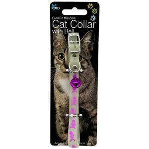 lot 176 image: NEW Glow-in-the-Dark Buckle Pet Collar with Jingle Bell Night Safety ASSORTED COLOR BELLS