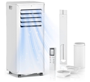 lot 135 image: Portable Air Conditioner - 12,000 BTU 3-in-1 Cooling Unit with Dehumidifier, Fan & AC Modes - Ac Units Cools Up to 550 Sq.Ft - 24-Hour Timer, Remote Control & Window Kit Included - Retail $371