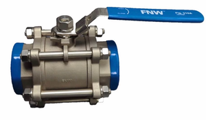 lot 139 image: FNW Figure 310A 3 in. Stainless Steel Full Port FPT 1000# Ball Valve - Retail $2,037