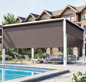 lot 148 image: Integrated 8W x 8H Sun Shade, Roller Shades for Sun & Privacy Protection - Retail $189