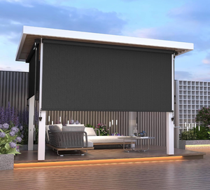 lot 150 image: 10W x 8H Integrated Outdoor Roller Shade for Sun & Privacy Protection - Retail $249