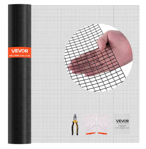 lot 151 image: VEVOR Hardware Cloth 60 in x 100 ft, 12 in 19 Gauge Galvanized Wire Mesh Roll, Weather-Resistant Vinyl Coated Chicken Wire Fencing, Heavy Duty Welded Garden Plant Fencing for Rabbit Cage Snake Fence - Retail $139