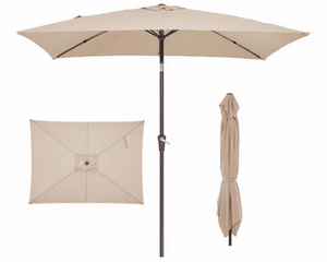 lot 155 image: Yaheetech 6.5 x 10 FT Rectangular Umbrella - Retail $79