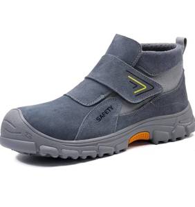 lot 167 image: GLANOUDUN Steel Toe Work Shoes for Men Spark Resistant Welding ShoesPuncture Resistant, Wear-resistant, Mid-Top Coverage, Hook & Loop Fit, Cushioning, construction, Warehouse, Factory Mens size 11 - Retail $0