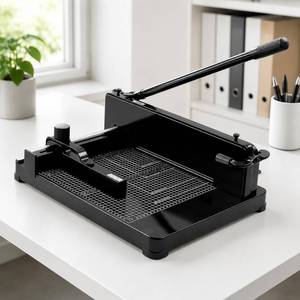 lot 168 image: 12 Inch Heavy Duty Guillotine Paper Cutter, 400 Sheet Capacity - Retail $169