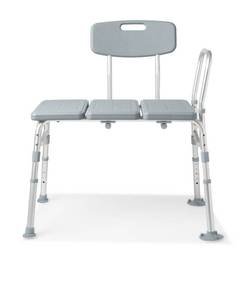 lot 171 image: Medline Bath Transfer Benches with Reversible Backrest and Sidearm - Retail $89