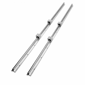 lot 174 image: VEVOR Linear Motion Set, SBR20 1500mm, Comes with Two 59 in1500 mm SBR20 Rails & Four SBR20UU Blocks, Ideal for DIY CNC and Automation Tasks - Retail $79