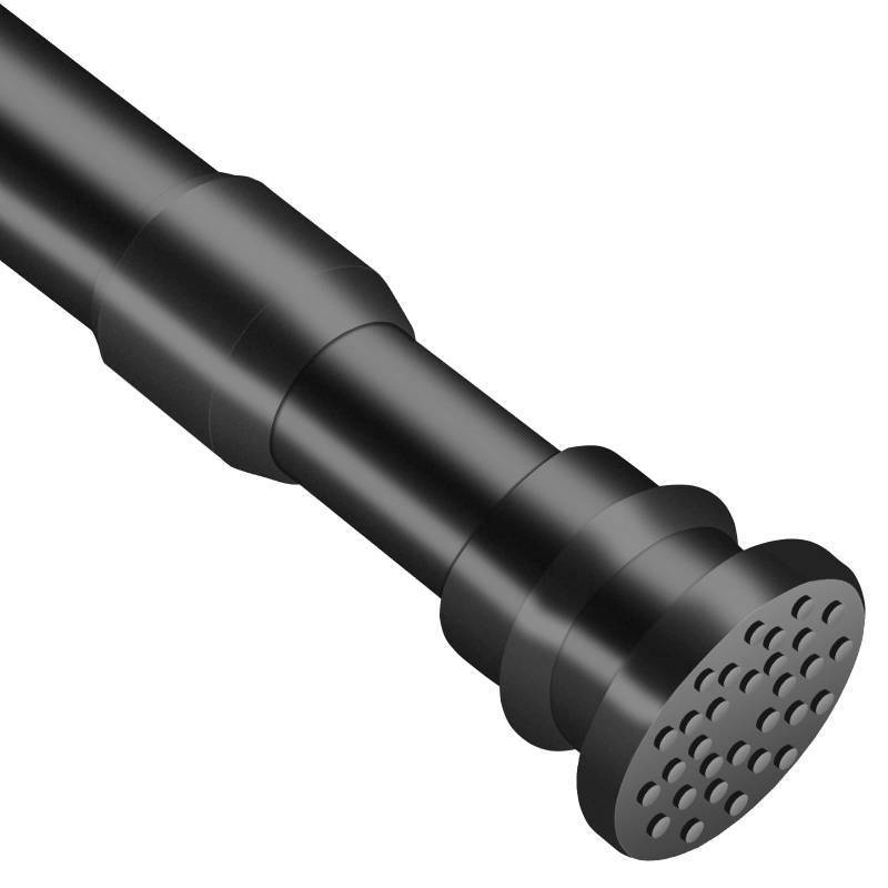 lot 2006 image: QILERR Small Tension Curtain Rods 16 to 28 Inches, Adjustable Expandable Short Shower Rod Non-Slip Non Drill Spring Tension Rod for Windows, Closet, Kitchen, Black Retail $12
