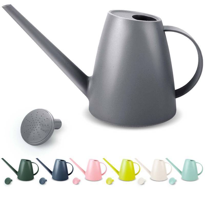 lot 2037 image: Watering Can for Indoor Plants, Small Watering Cans for House Plant Garden Flower, Long Spout Water Can for Outdoor Watering Plants 1. 8L 12 Gallon (Gray) - Retail $15