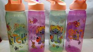 lot 2032 image: Disney Stitch 20 fl oz Sumner Bottle and Renton Bottle 4-Piece Set - Retail $6