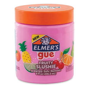lot 2050 image: Elmer s Gue Pre Made Slime  Fruity Slushie Crunchy Slime  Scented  1 Count - Retail $29
