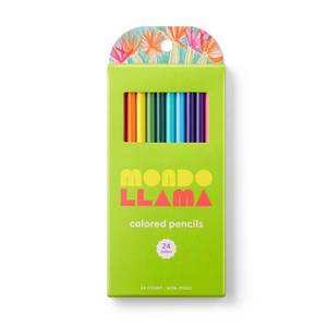 lot 2059 image: 24ct Colored Pencils - Mondo Llama - Retail $5