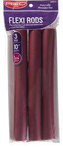 lot 70243 image: RED by KISS Flexi Rods 3 Pieces 10 Inch Length 1-316 Diameter #HRF20 - Retail $25