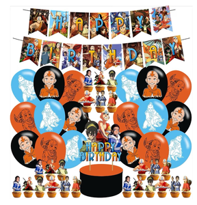 lot 70271 image: Avatar Birthday balloons and banner.  - Retail $20