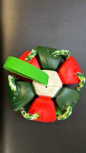 lot 70287 image: Dog Toy Rope Ball Multi-Pack Red Green White - Retail $8