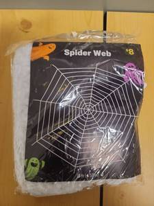 lot 71079 image: Spider Web 15 ft (4.57 m) Halloween Decoration - Retail $8