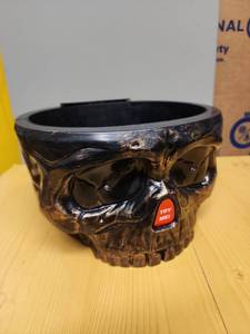 lot 71082 image: Skull-shaped Bowl with Pop out Hand Motion activated with Lights  - Retail $20